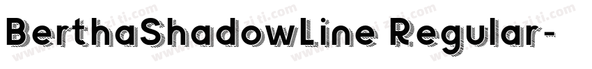 BerthaShadowLine Regular字体转换